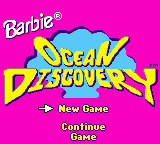 Barbie - Ocean Discovery Title Screen